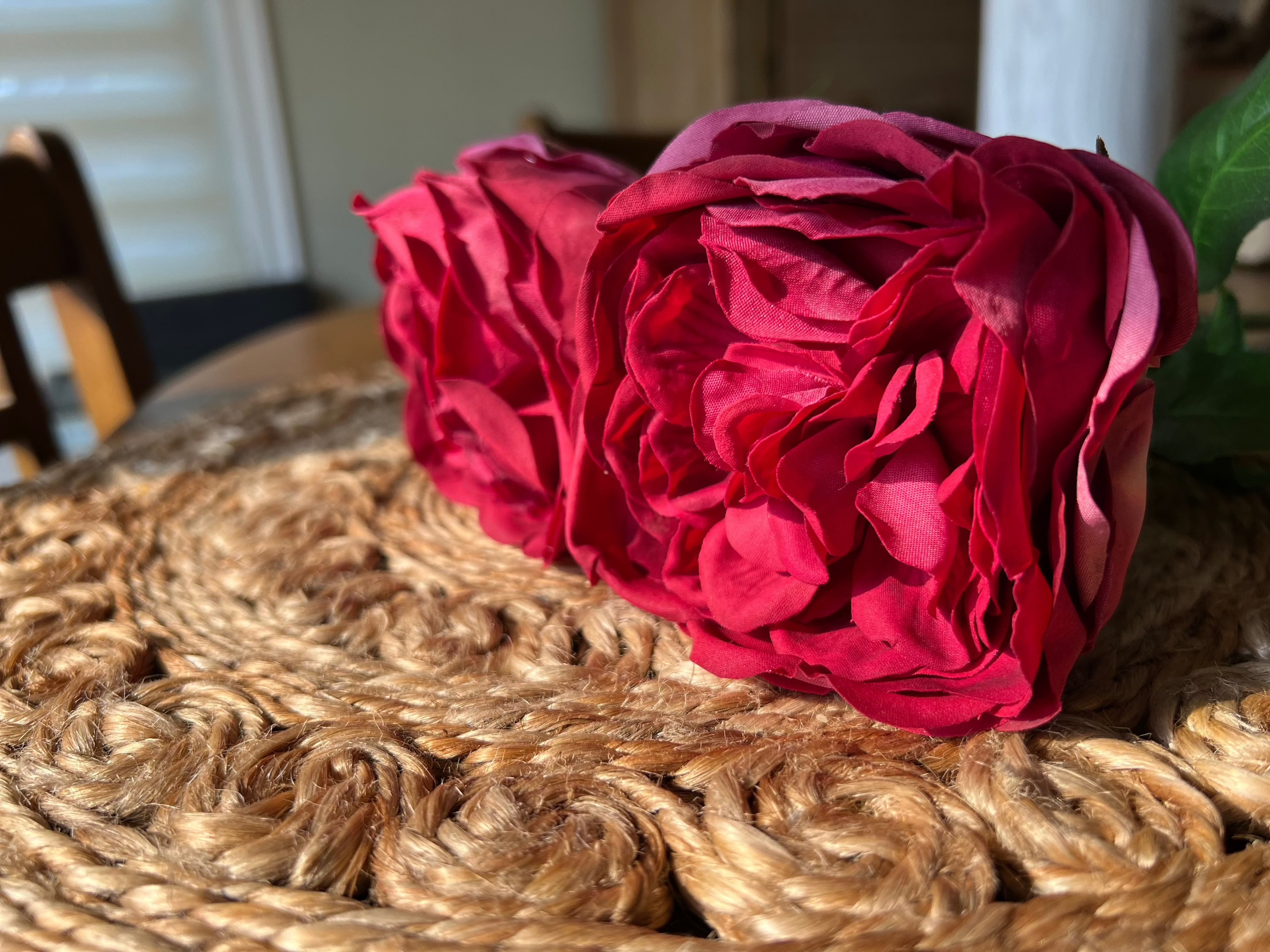 2 REAL TOUCH ARTIFICIAL AUSTIN ROSES